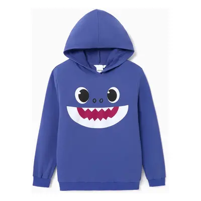 Baby Shark Family Matching Character Print Long-sleeve Hoodie