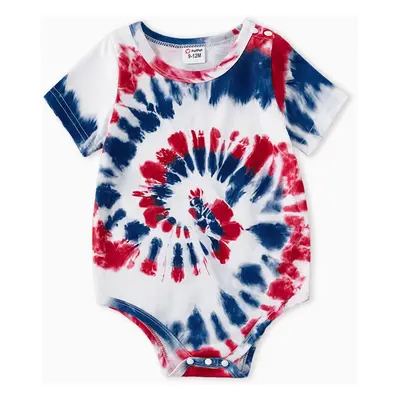 Independence Day Family Matching Tie Dye Short-sleeve Tee