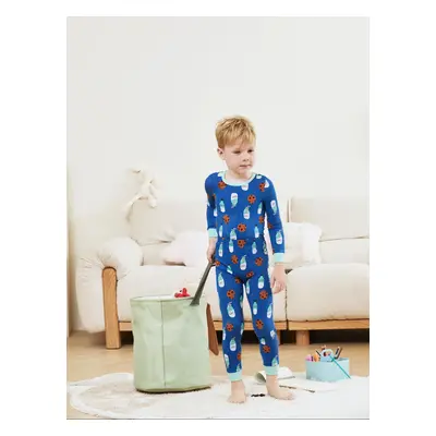 Bamboo Viscose Baby/Toddler 2-Piece Childlike Animal Print Snug-Fitting Pajamas Set