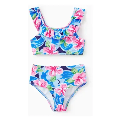 Floral Bandage Swimwear Set for Family - Unisex Matching Outfits