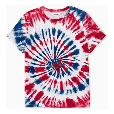 Independence Day Family Matching Tie Dye Short-sleeve Tee