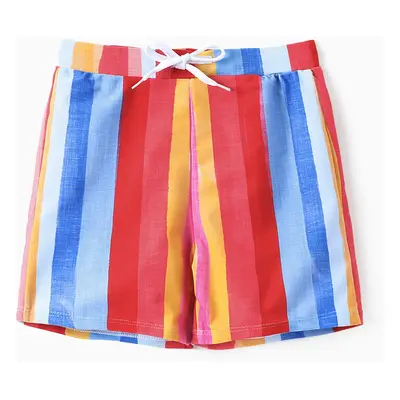 Family Stripe Swimwear Set - Unisex Casual Matching Outfits