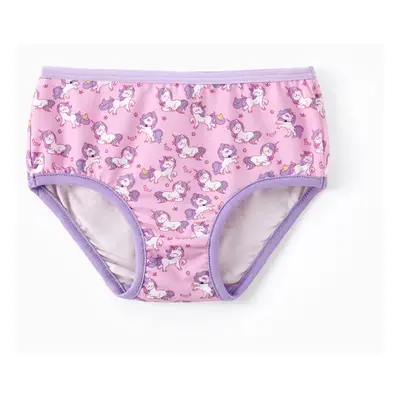 Toddler Girl 1pcs Unicorn/Solid Color Underwear