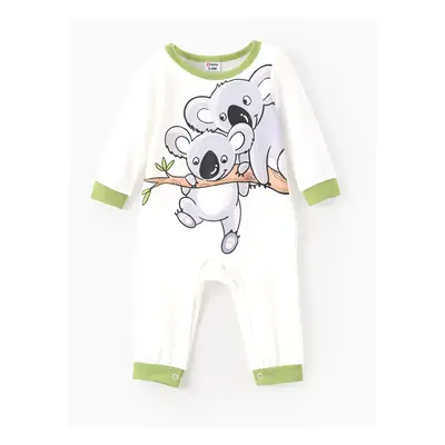 Baby Girl/Boy Fashion Koala Print Jumpsuit