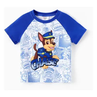 PAW Patrol Toddlers Boys/Girls 1pc Chase/Skye/Rubble Graffiti Pattern Colorblock Short-sleeve To