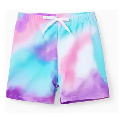 Family Tie-dyed Swimwear Set for Unisex, Tight Polyester Spandex Matching Outfits