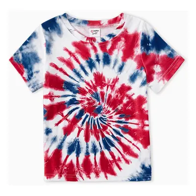 Independence Day Family Matching Tie Dye Short-sleeve Tee