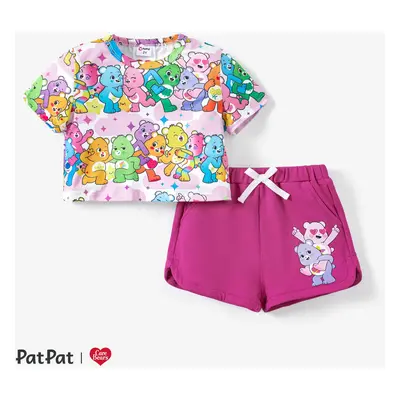 Care Bears 2pcs Toddler Girls Character Print Rainbow Sporty Set