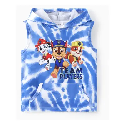 PAW Patrol Toddlers Boys 1pc Chase Marshall And Rubble Tie-dyed Hooded Tank