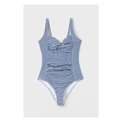 Sexy Stripe Family Swimwear for Unisex - Tight Fit Polyester Spandex Matching Outfits