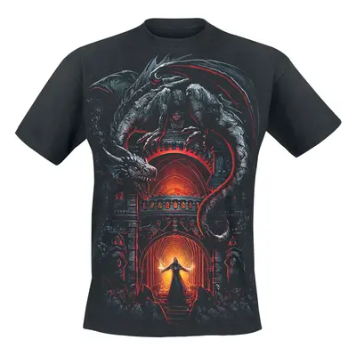 Spiral Dragon's Lair T-Shirt black