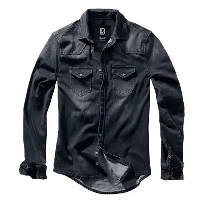 Brandit Riley Denim Shirt Jeans Shirt black