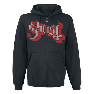 Ghost Ring Photo Hooded zip black