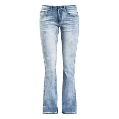 Black Premium by EMP Grace - Light-Blue Jeans with Wash and Turn-Up Jeans light blue