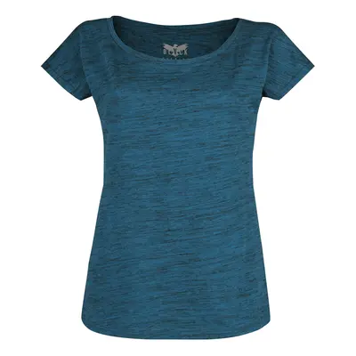 Black Premium by EMP Mottled-Look Blue T-Shirt T-Shirt blue