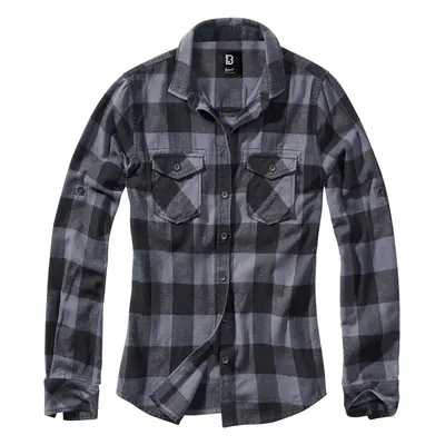 Brandit Amy Flannel Checkshirt Flanel Shirt black grey