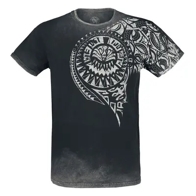 Outer Vision Burned Tattoo T-Shirt grey