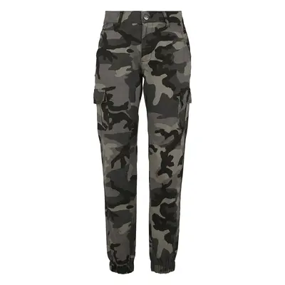 Urban Classics Ladies High Waist Camo Cargo Pants Cargo Trousers dark camo