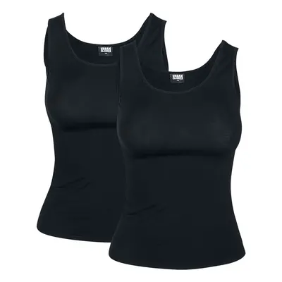 Urban Classics Ladies 2-Pack Basic Stretch Top Top black