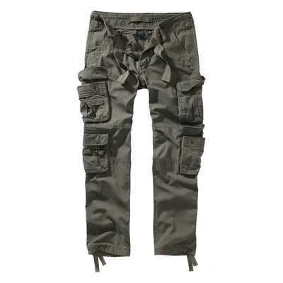 Brandit Pure Vintage Trouser Slim Cargo Trousers olive