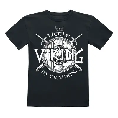 Slogans Little Viking in training T-Shirt black