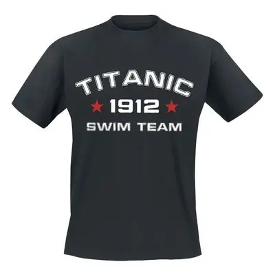 Slogans Titanic Swim Team T-Shirt black