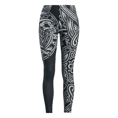 Black Premium by EMP Black Leggings with Celtic-Style Print Leggings black