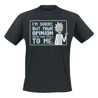 Rick And Morty Your Opinion T-Shirt black