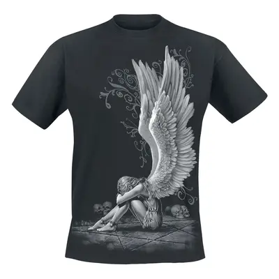 Spiral Enslaved Angel T-Shirt black