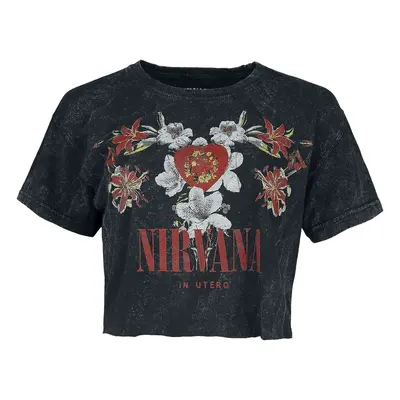 Nirvana Flowers T-Shirt charcoal