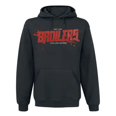 Broilers (Sic!) And Destroy Hooded sweater black