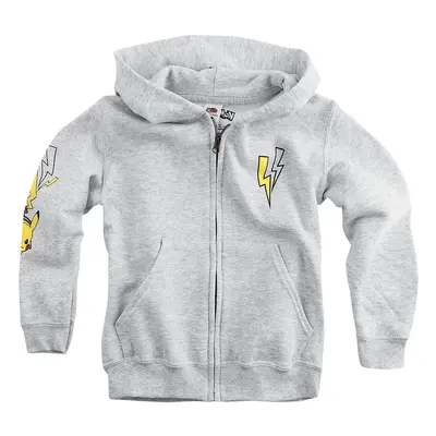 Pokémon Kids - Pikachu - Pokemon Trainer Hoodie Jacket mottled grey