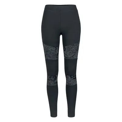 Urban Classics Ladies Lace Inset Leggings Leggings black