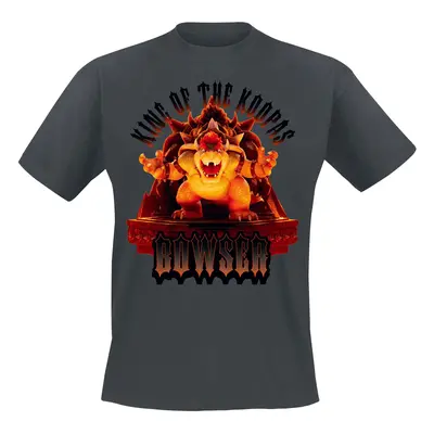 Super Mario Bowser - King Of The Koopas T-Shirt grey