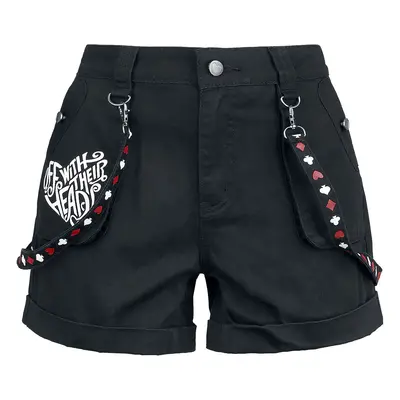 Alice in Wonderland Curiouser And Curiouser Shorts black