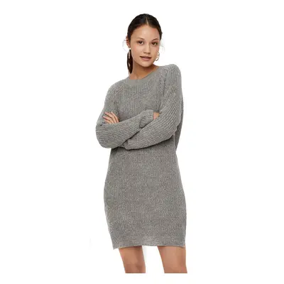 Noisy May Siesta O-Neck Knit Dress Short dress mottled grey