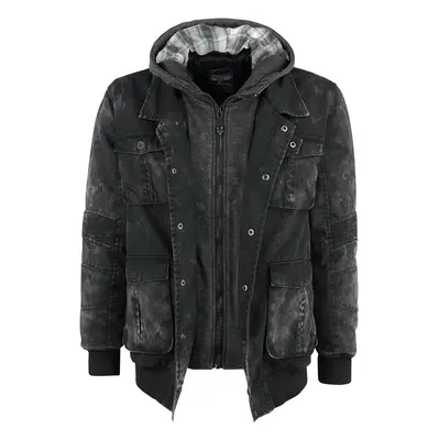 Rock Rebel by EMP Saving The Best For Last Winter Jacket dark grey