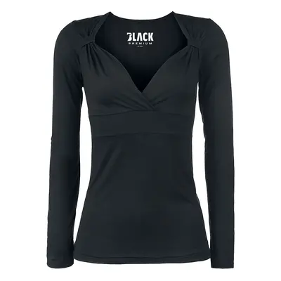 Black Premium by EMP Fashion V-Top Long Long-sleeve Shirt black