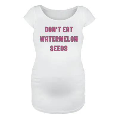 Maternity fashion Don't Eat Watermelon Seeds T-Shirt white