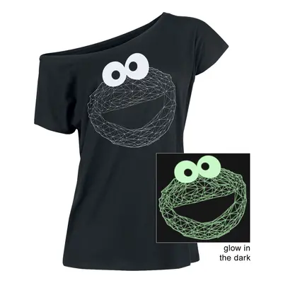 Sesame Street Cookie Glow T-Shirt black