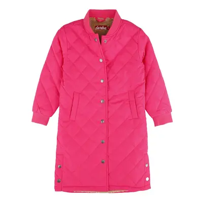 Derbe Hamburg Quiltby Long_Cozy Winter Jacket pink