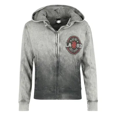 Red Hot Chili Peppers LA Text Hooded zip dark grey