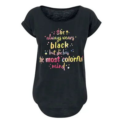 Slogans Colorful Mind T-Shirt black