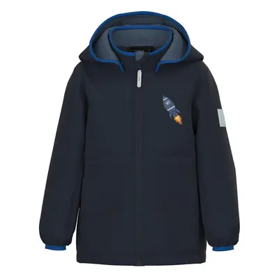 Name it Malta badge softshell Jacket dark blue