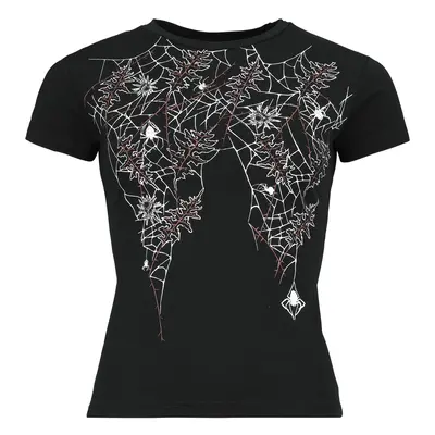 Gothicana by EMP T-shirt with spider’s webs T-Shirt black