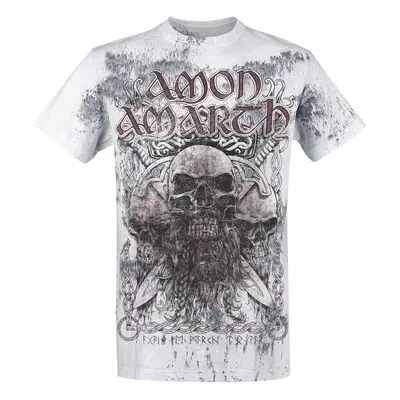 Amon Amarth Beardskulls T-Shirt light grey