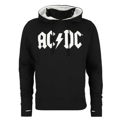 AC/DC Logo Hooded sweater black white