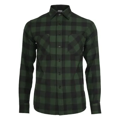 Urban Classics Checked Flannel Shirt Flanel Shirt black dark green