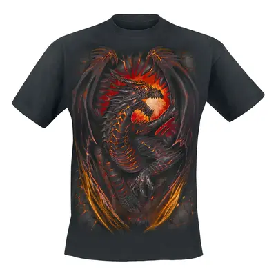 Spiral Dragon Furnace T-Shirt black