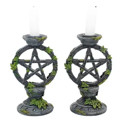 Anne Stokes Wiccan Pentagram Candlesticks Candle Holder multicolor